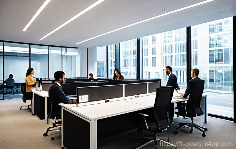 비즈니스 출구 전략의 문화적 요소 - **Prompt:** A dynamic and inclusive modern office environment, buzzing with a diverse group of profe...