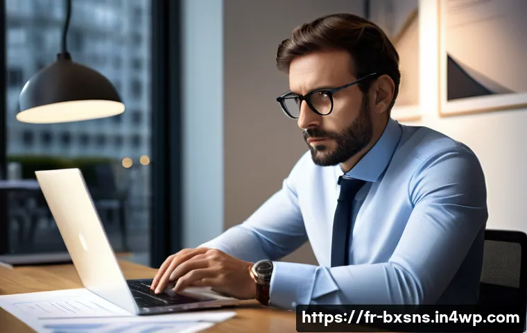 비즈니스 출구 전략의 중요성과 필요성 - A professional French entrepreneur in a modern office setting, thoughtfully analyzing financial char...